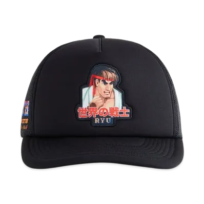 Kith x Capcom Ryu Nolan Trucker Hat "Black"