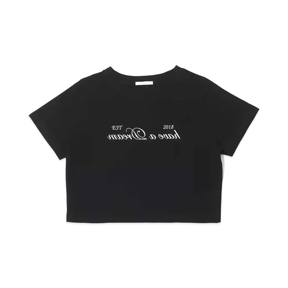 atmos pink Message Chibi T "Black"