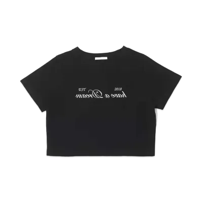 atmos pink Message Chibi T "Black"