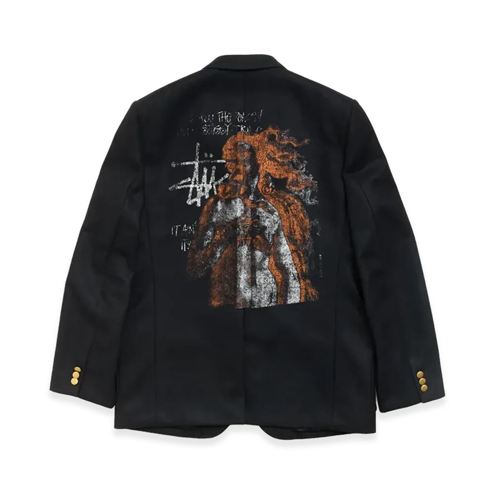 eYe JUNYA WATANABE MAN x Stussy W-Name Venus Swirl Blazer Jacket "Black"