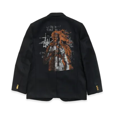 eYe JUNYA WATANABE MAN x Stussy W-Name Venus Swirl Blazer Jacket "Black"