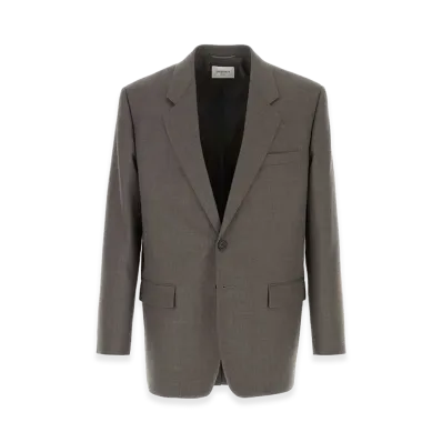Saint Laurent Wool Blazer "Grey"