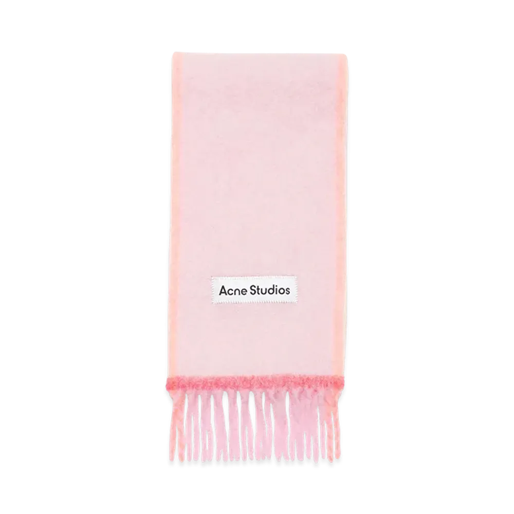 Acne Studios Fringed Wool Scarf "Pink"