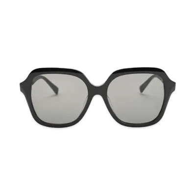 CHARLES & KEITH Recycled Acetate Wide Square Sunglasses "Black"