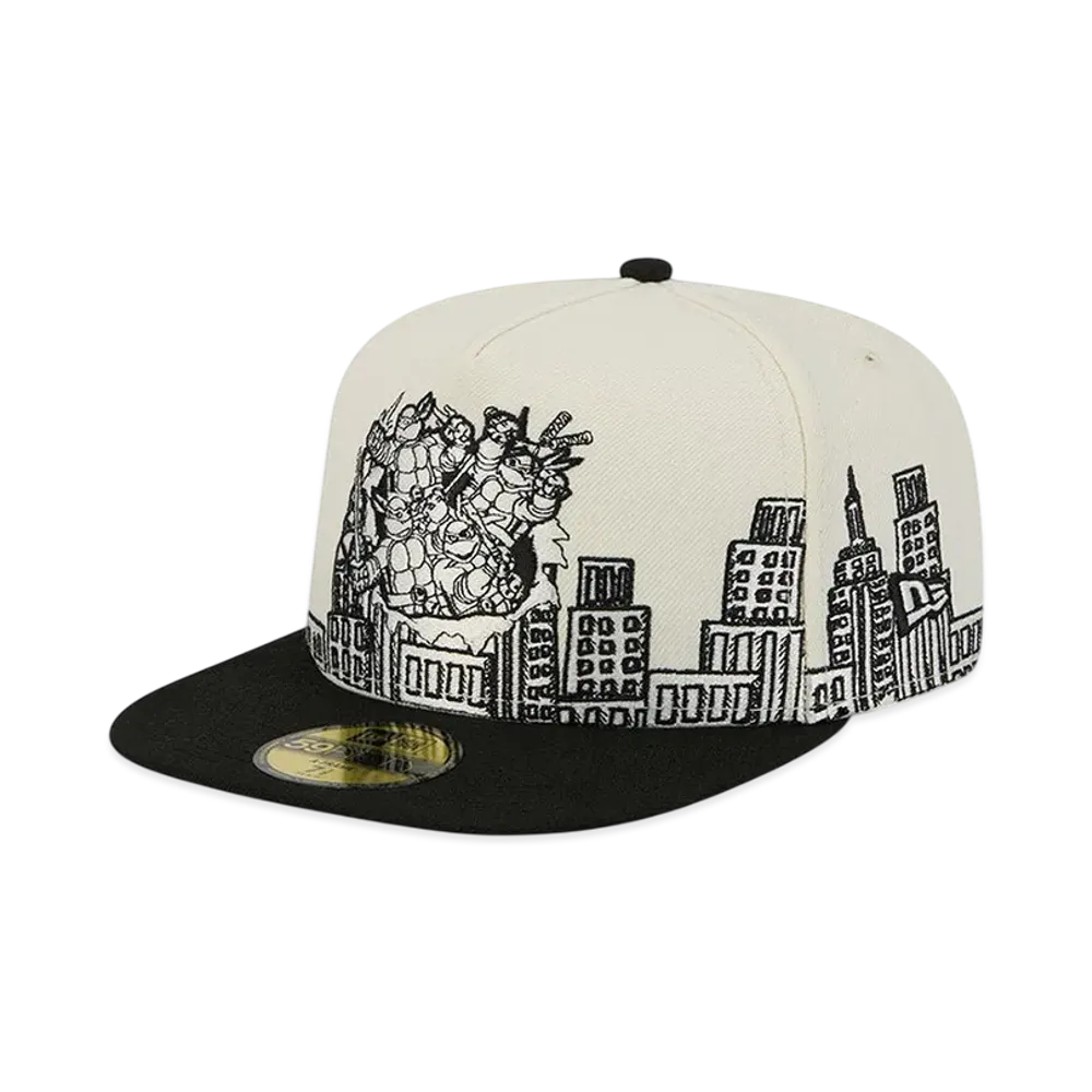 NEW ERA x Teenage Mutant Ninja Turtles 59FIFTY A-Frame Cityscape "White/Black"