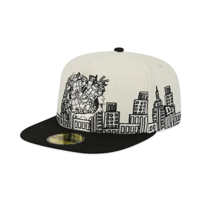 NEW ERA x Teenage Mutant Ninja Turtles 59FIFTY A-Frame Cityscape "White/Black"