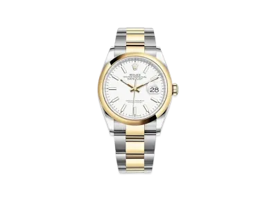 ROLEX Datejust 36 Oyster 36mm "White/Oyster Steel/Yellow Gold"