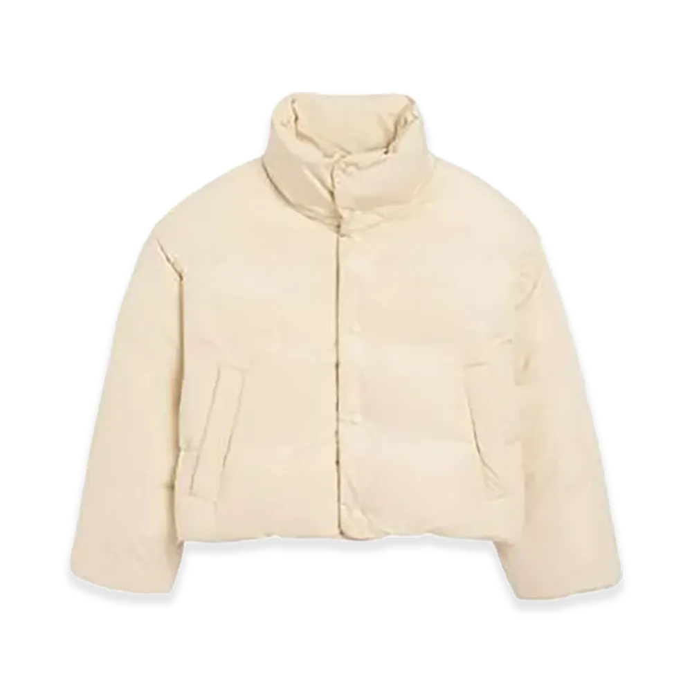 AMI PARIS Women's Ami De Coeur Down Jacket "Ivory"