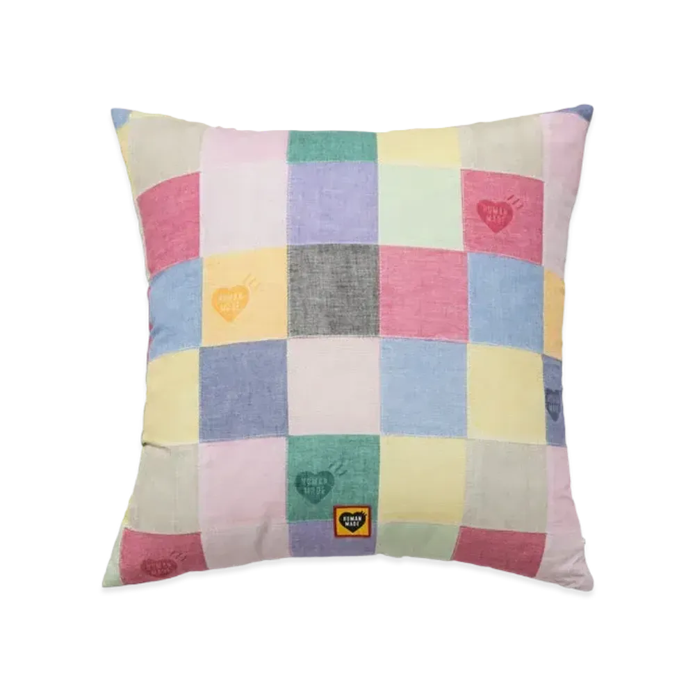 HUMAN MADE PATCHWORK CUSHION "Pink"
