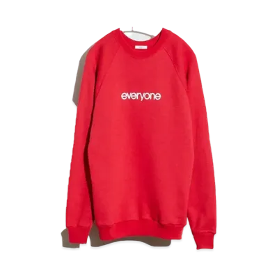 everyone Goodness Family Crewneck Sweatshirt "Red"