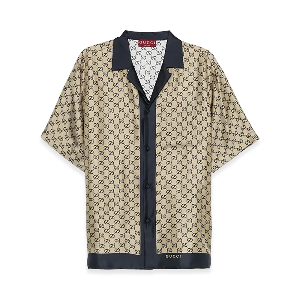 GUCCI Shirts "Blue/Beige"