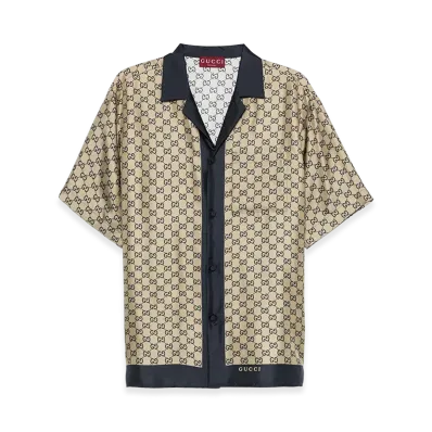 GUCCI Shirts "Blue/Beige"