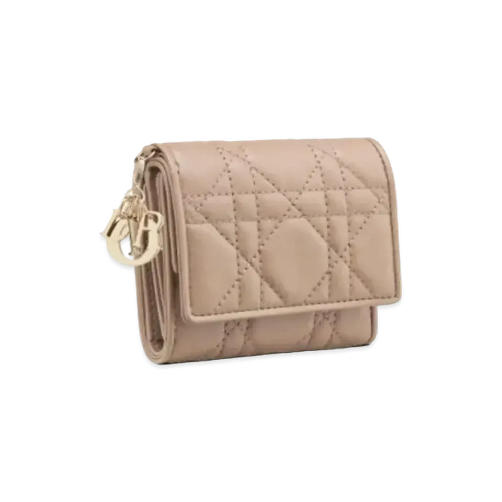 Dior Lady Dior Rotas Wallet Canage Lamskin "Tope"