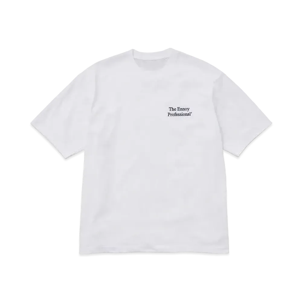 ENNOY 21SS Logo Tee "White/Navy" SS21BRENCT02NTL