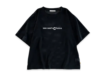 SEE SEE see see's choice Mesh Tee "Black/White"
