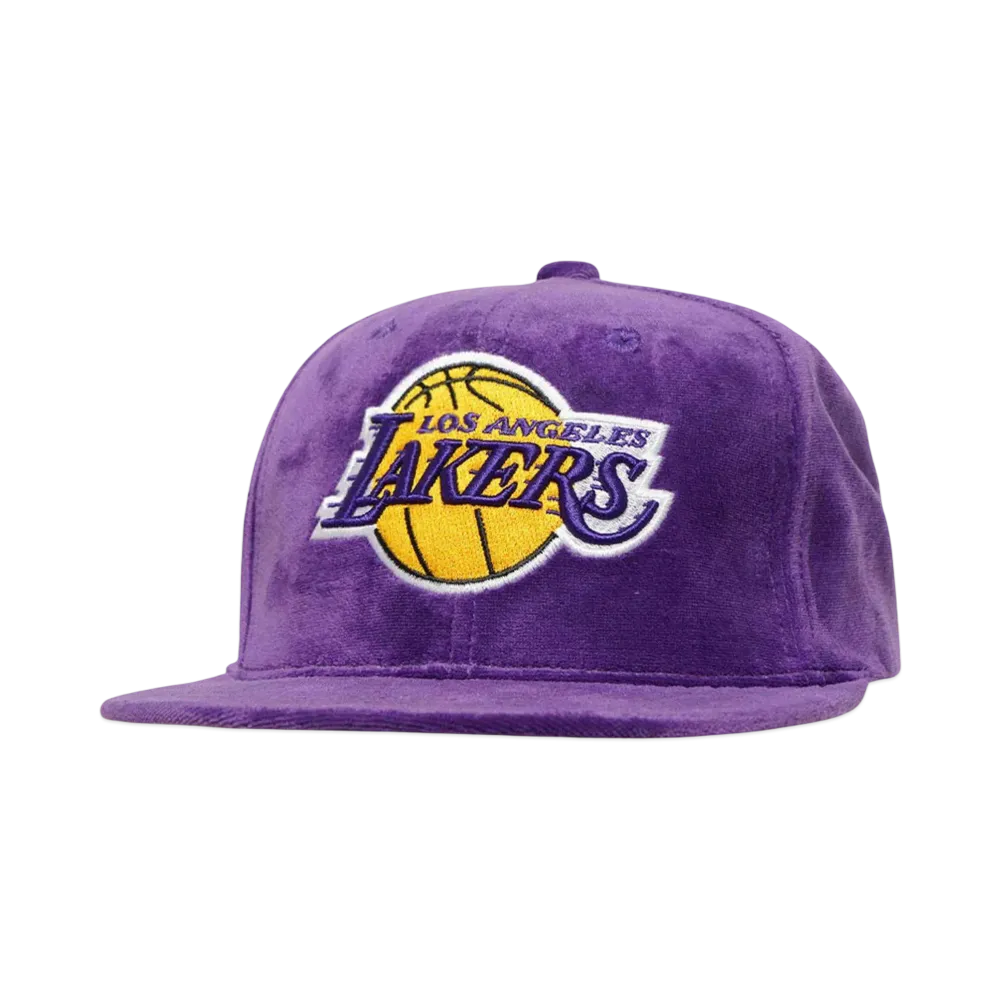 Mitchell&Ness NBA TC VELOUR SNAPBACK LAKERS "PURPLE"