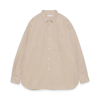 nanamica Regular Collar Gingham Check Wind Shirt "Beige"