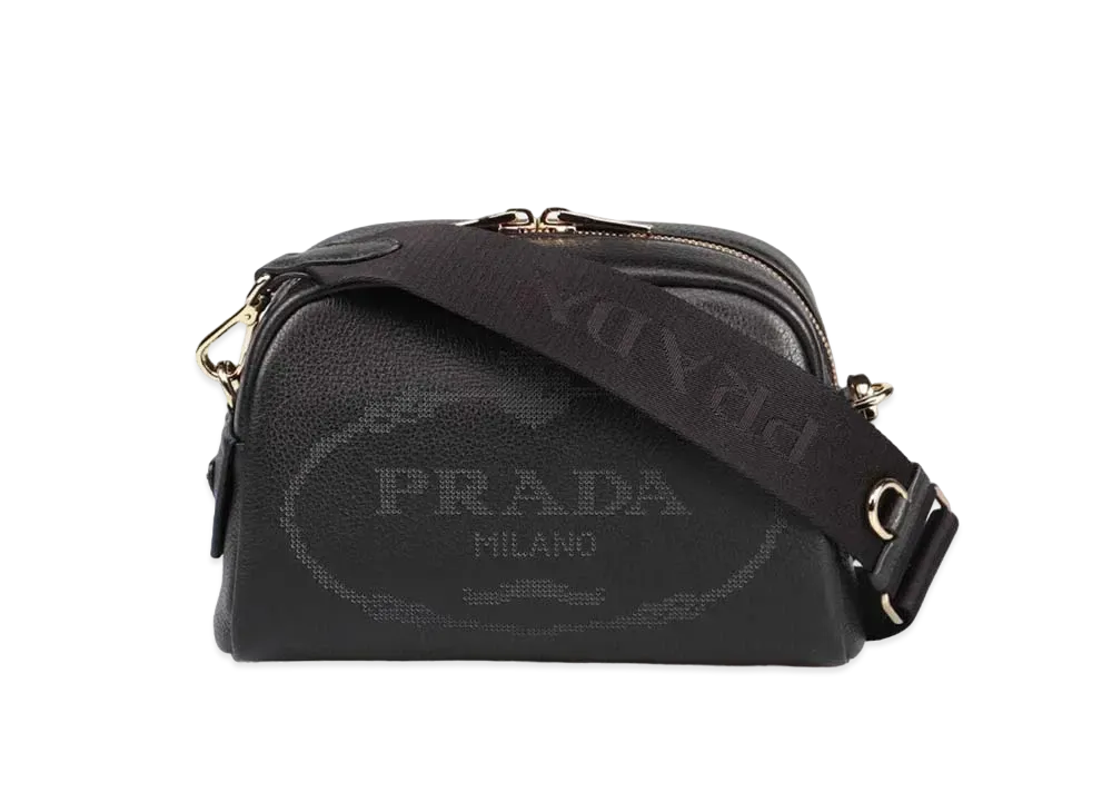 PRADA Leather Shoulder Bag "Black"