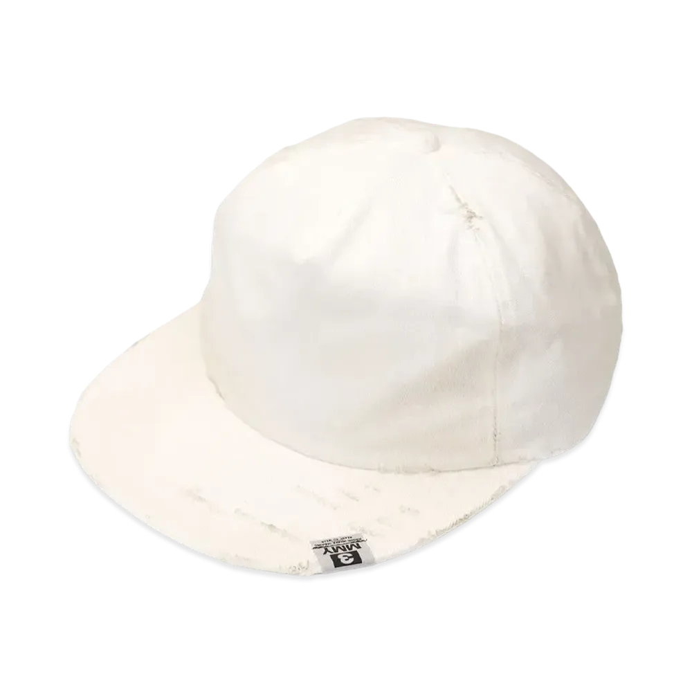 Maison MIHARA YASUHIRO Damaged Canvas Big Cap "White"