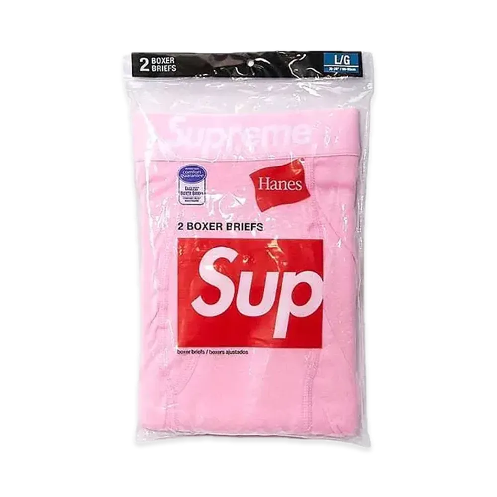 Supreme x Hanes Boxer Briefs (2 Pack) "Pink"