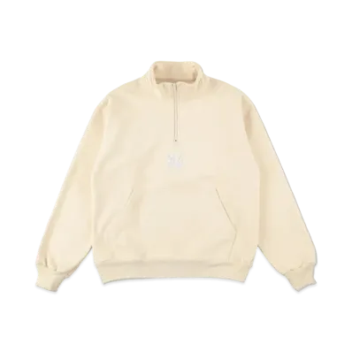 WIND AND SEA X FCMM HALF-ZIP SWEATSHIRT "Beige"