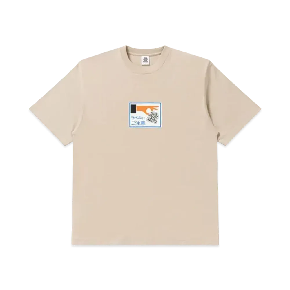 BlackEyePatch Label Caution Tee "Sand"