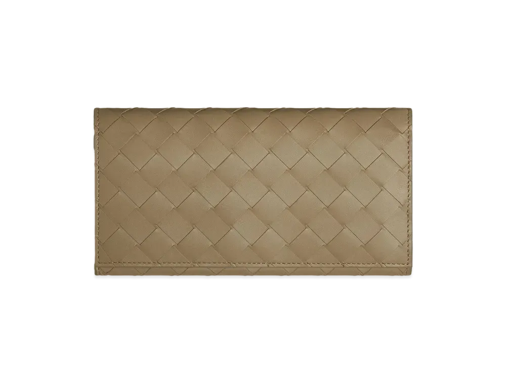 Bottega Veneta Long Wallet With Coin Purse "Taupe"