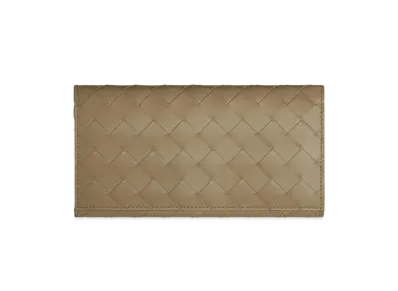 Bottega Veneta Long Wallet With Coin Purse "Taupe"