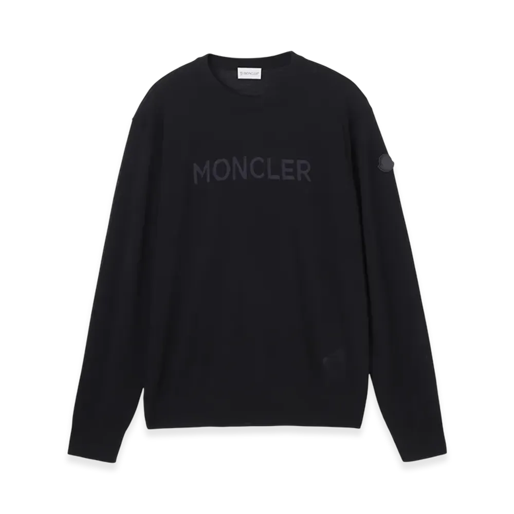 MONCLER Mens Crewneck Knit "Black"