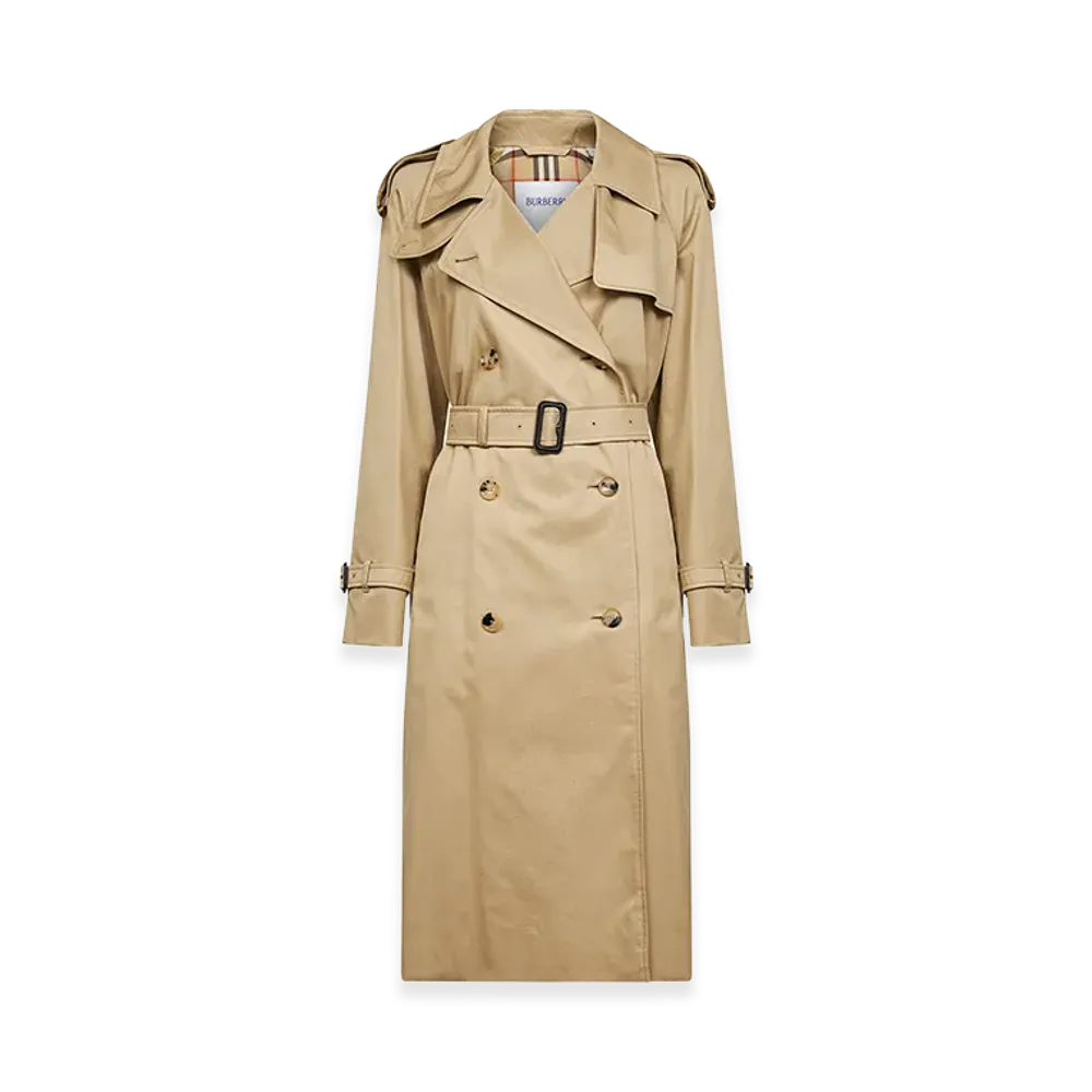 Burberry Women's Gabardine Castleford Trench Coat "Beige"