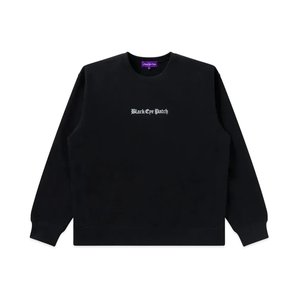BlackEyePatch OE LOGo Crew Sweat "Black"