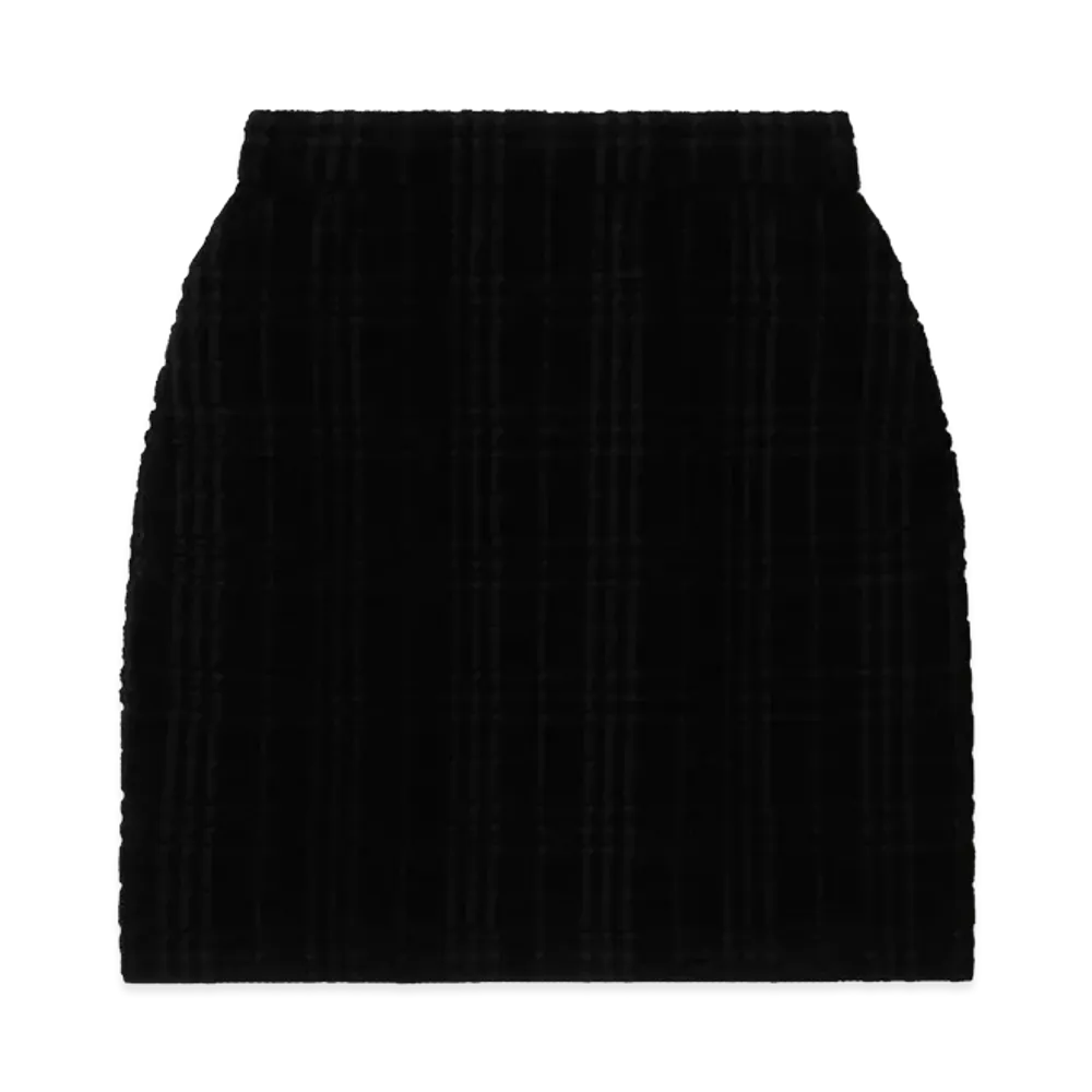 Burberry Women's Wool Blend Mini Skirt "Black"