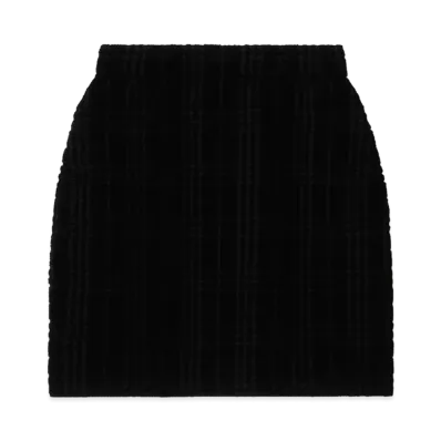 Burberry Women's Wool Blend Mini Skirt "Black"