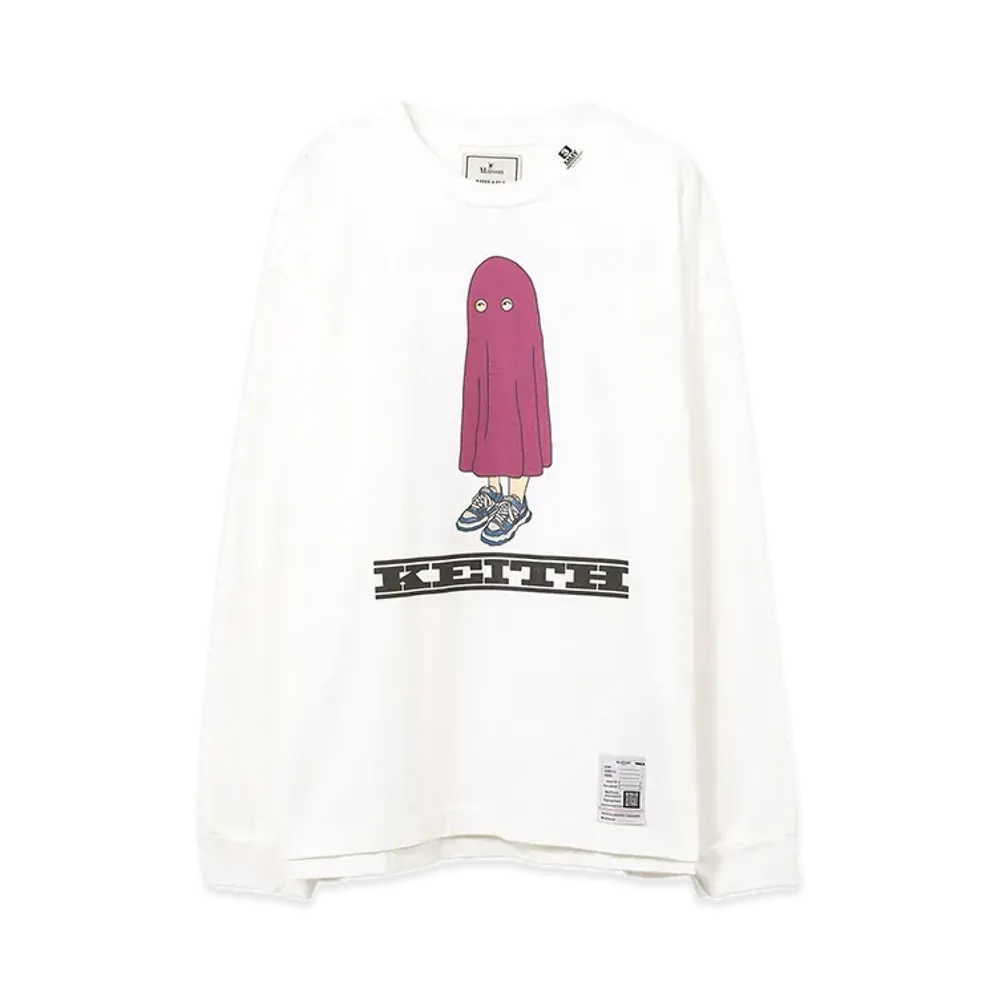 Maison MIHARA YASUHIRO KEITH Printed Long Sleeve Tee "White"