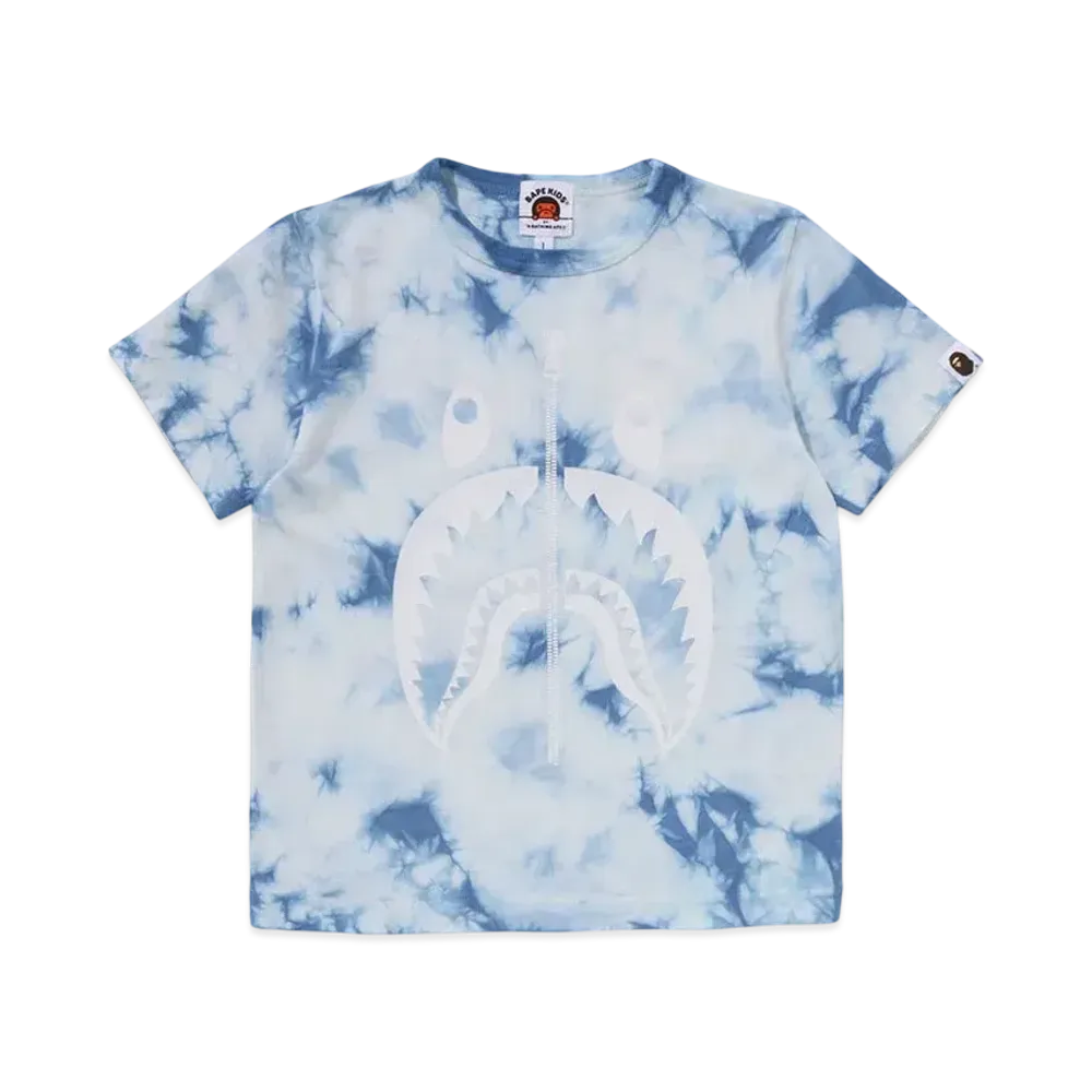 A BATHING APE Shark Tie Dye Tee "Blue"