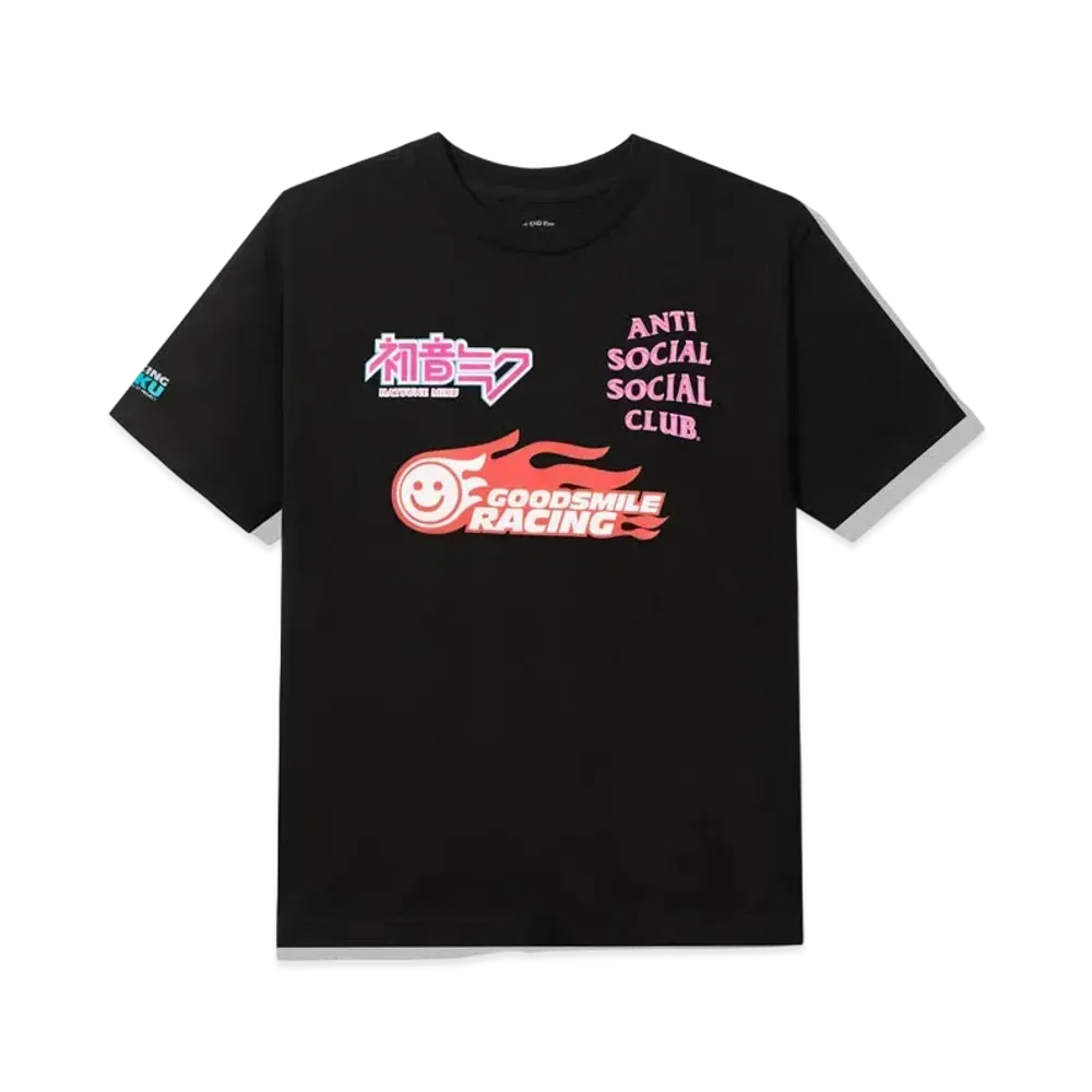 ANTI SOCIAL SOCIAL CLUB x GOOD SMILE RACING LOGO TEE "Black"