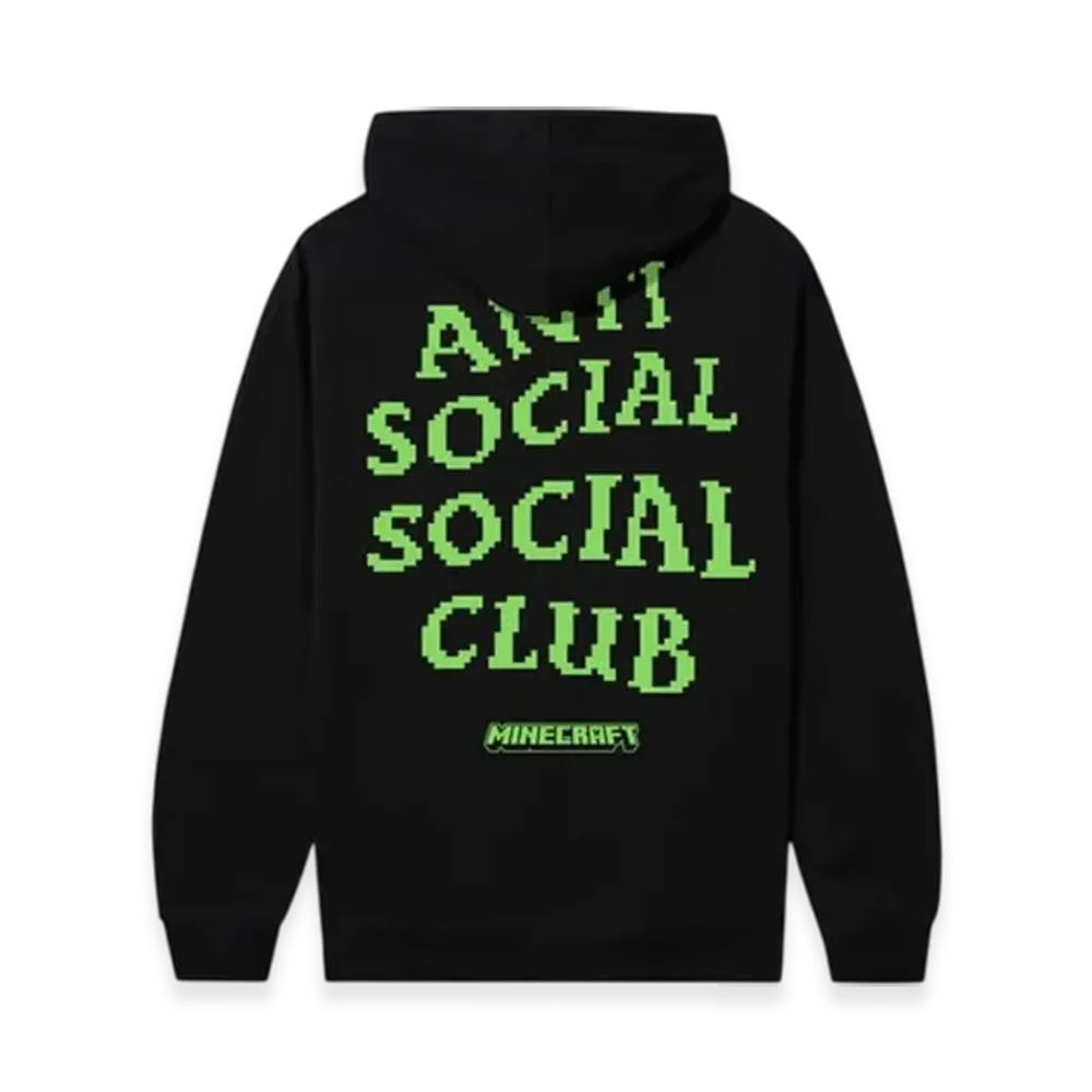 ANTI SOCIAL SOCIAL CLUB x Minecraft Pixel Logo Hoodie "Black"