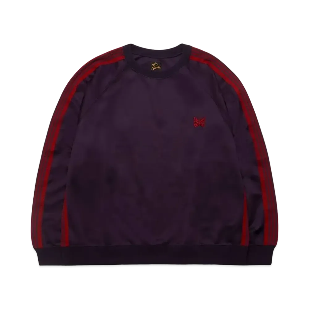 Needles TRACK CREW NECK SHIRT - POLY SMOOTH "Red"