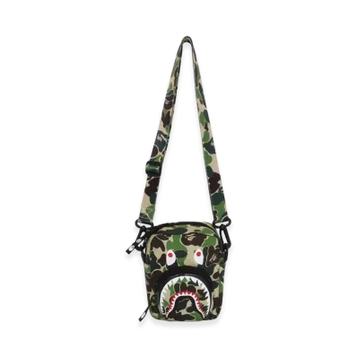 A BATHING APE ABC Camo Shark Mini Bag "Green"