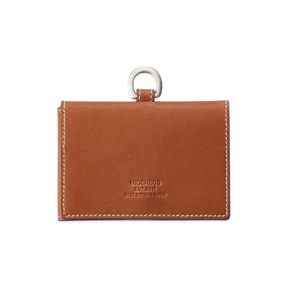 NICENESS Biafra L-Shape Card Case "Cognac"