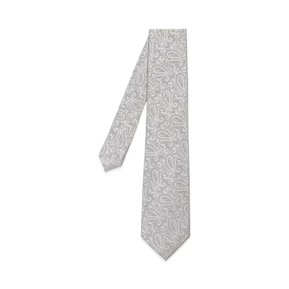 Paul Smith Silver Jacquard Tie "AtherC"
