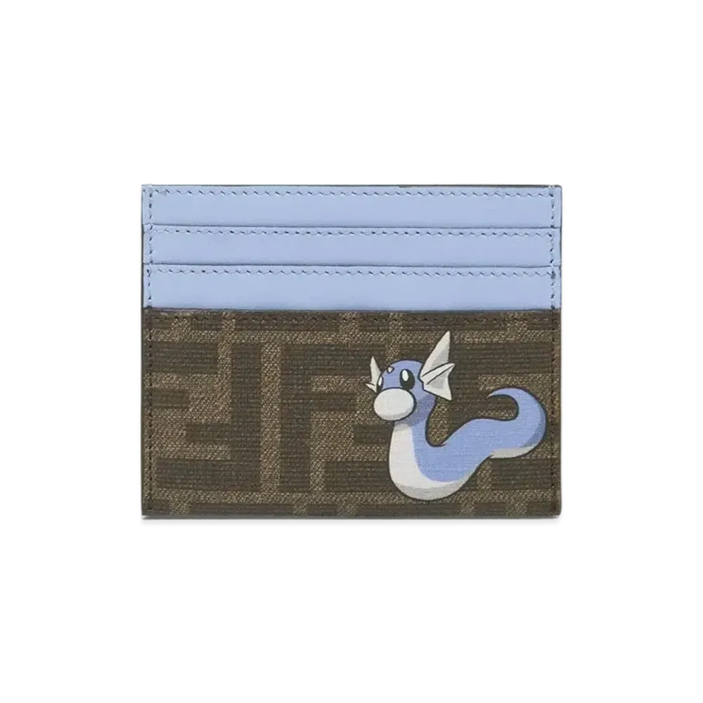 Pokemon x Fragment x FENDI Dratini Card Case FF Fabric "Brown"