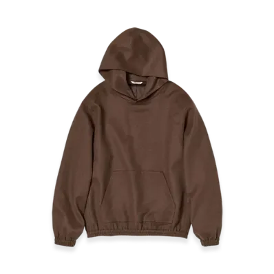 AURALEE Baby Camel Flannel P/O Parka "Dark Brown"