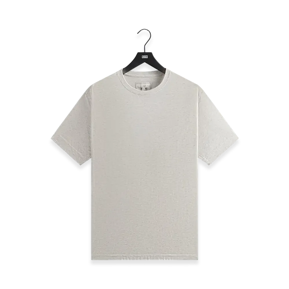 Kith x &Kin Pima Jersey Short Sleeve Heathrow Tee "Light Heather Grey"