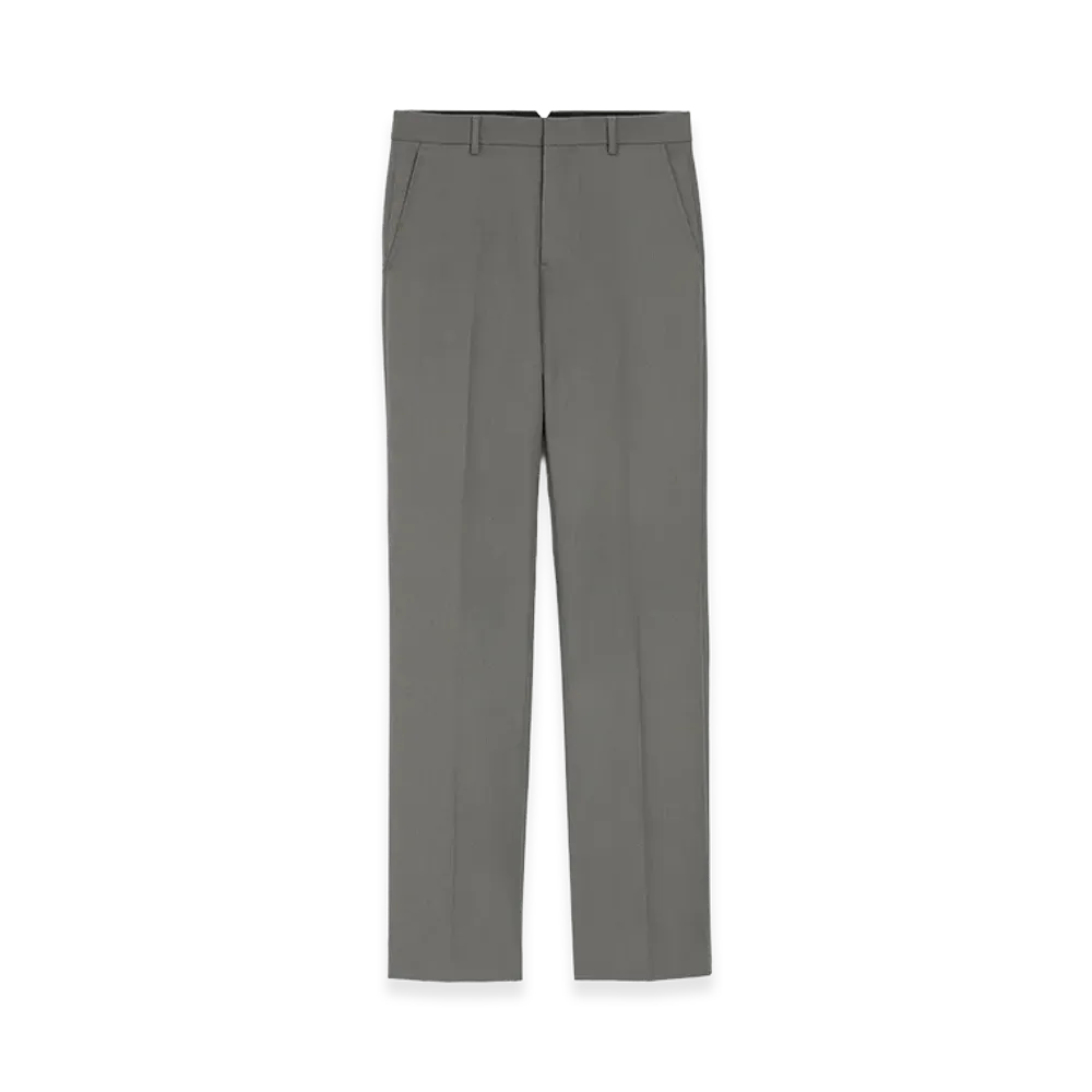 AMI PARIS Wool Straight Trousers "Grey"
