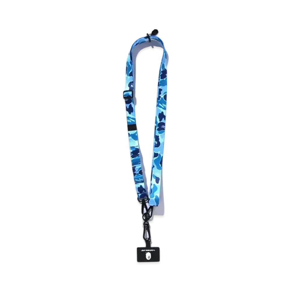 A BATHING APE ABC Camo Smartphone Shoulder Strap "Blue"