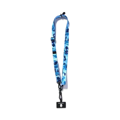 A BATHING APE ABC Camo Smartphone Shoulder Strap "Blue"