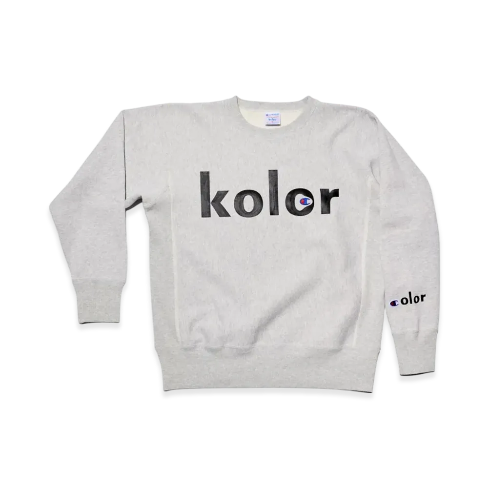 Champion x kolor Reverse Weave Crewneck Sweatshirt "Gray"
