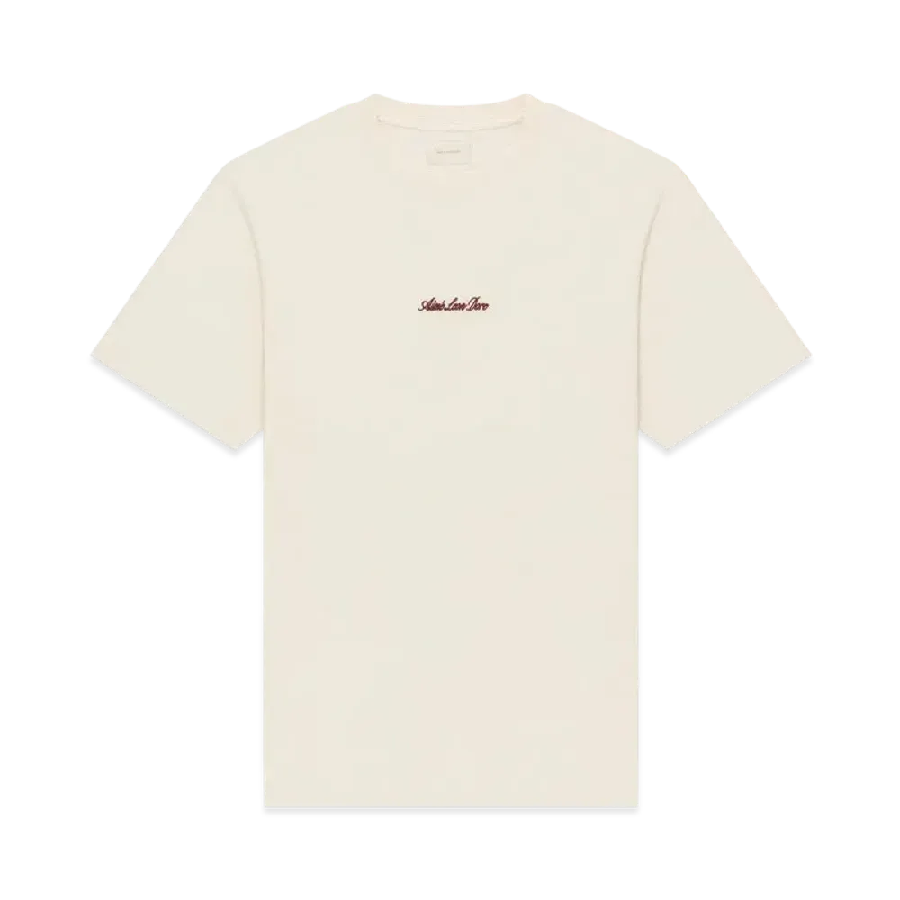 Aime Leon Dore Embroidered Logo Tee "Cream"
