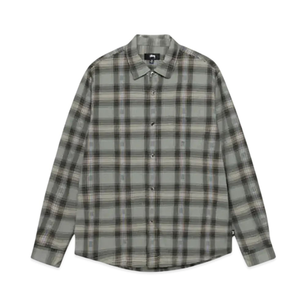 Stussy Motif Plaid Shirt "Grey"